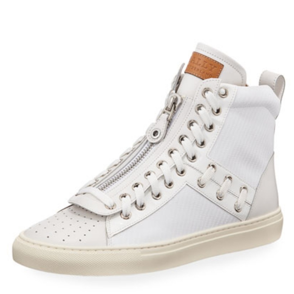 Bally Men’s Hekem Leather-Patent HighTop Sneaker